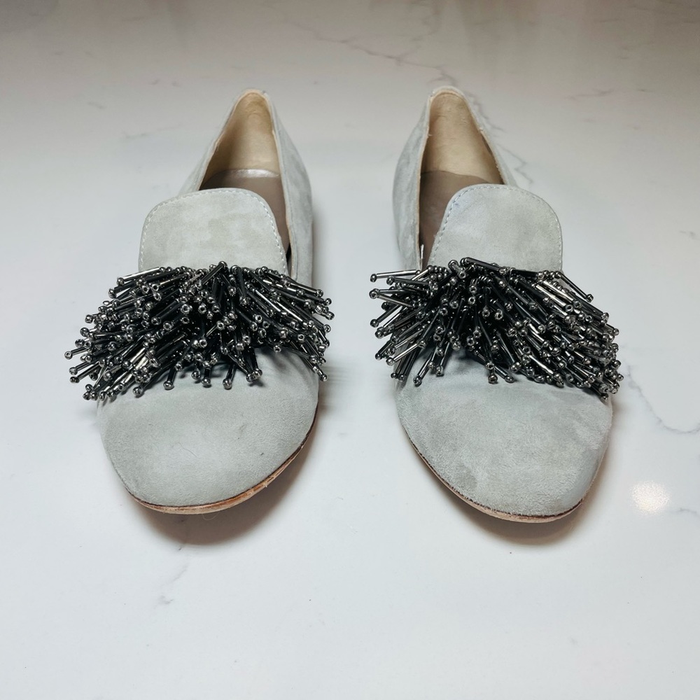 AGL Leather/Suede Loafer w/ Tassels - Picture 3 of 8